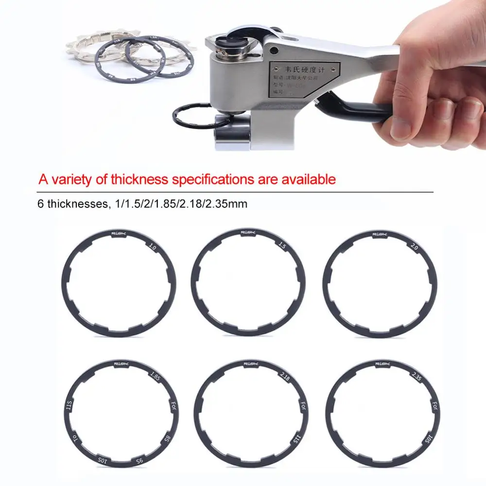 Bicycle Grooved Hub Washer MTB Bottom Bracket Spacers Flywheel Cassette Gasket Road Bike Freehub Washer 1/1.5/2/1.85mm 10S 11S bike hub washer