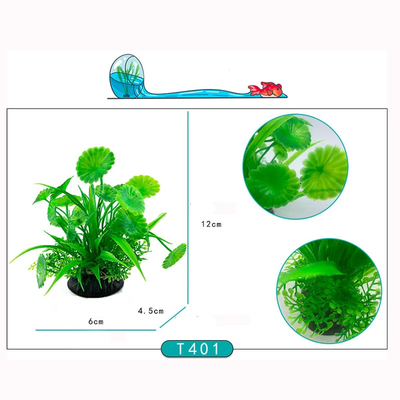 Title 5, Fish Tank Grass Decoration Artificial Aquarium ...