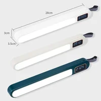 Table Lamp LED Desk Lamp With Clock Magnetic Light Multi Functional Night Light Rotatable Timing Lamp For Bedroom Table Reading 6