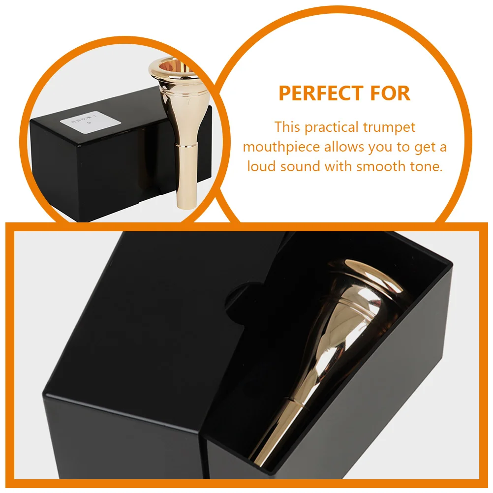 Small Metal Gold Plated Trumpet Mouthpiece For Adult Beginner Music Instrument Brass Musical Small Size Mouthpiece Durable Safe