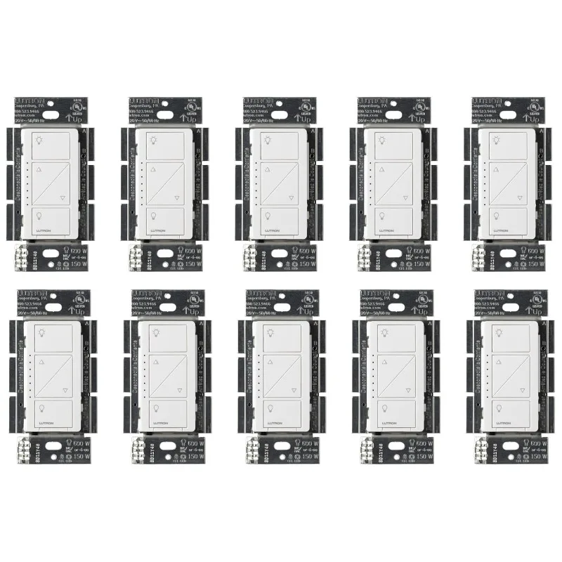 for LED Lights, Caseta Original Smart Dimmer Switch (Smart Hub Required), 150 Watt, Single-Pole/3-Way 2