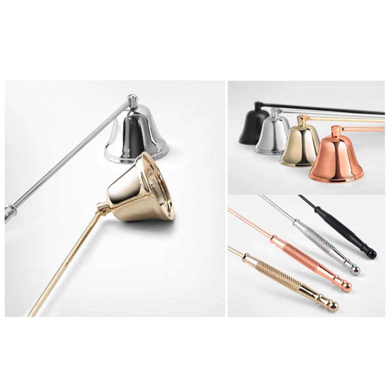 4-colors Bell-shaped Candle Fire Extinguisher Vintage Stainless Steel
