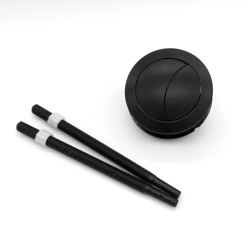 Toilet Flush Button Dual Flush Toilet Tank Black Round shape Toilet Push Buttons Bathroom Accessories 48mm
