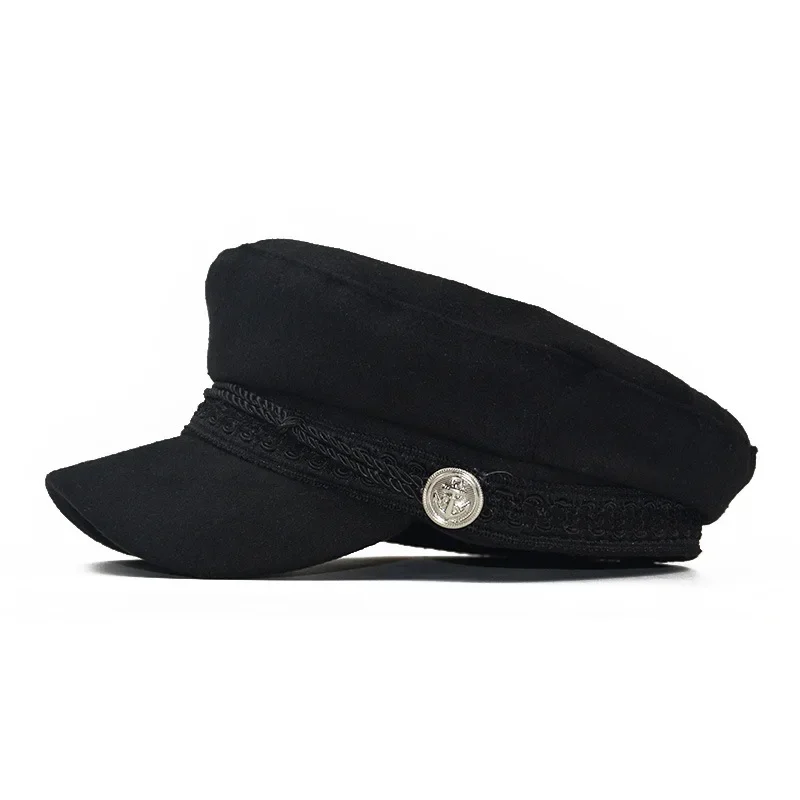 Fashion Men Women Autumn Winter Berets Caps Greek Fisherman Sailor Cap Fiddler Hat Peaked Cap Berets Elastic Band