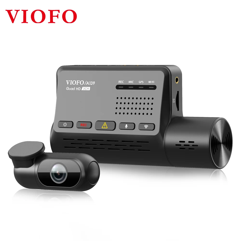 VIOFO A139 Auto DVR Dash Cam Dual Kanal mit GPS Errichtet in Wifi Stimme Benachrichtigung Rückansicht Kamera Video Recorder 24H Parkplatz