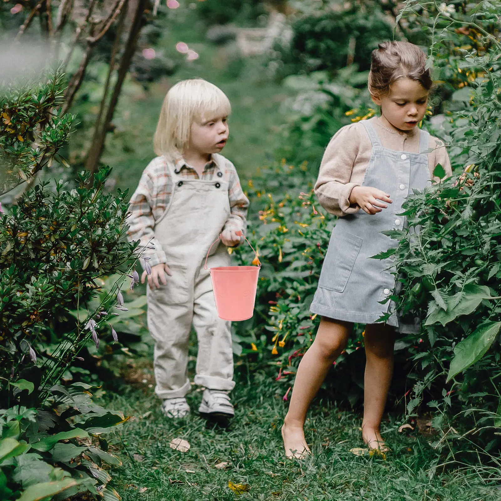 6Pcs 어린이 해변 양동이 세트 모래 놀이 수영장 파티 학교 활동 야외를위한 고품질 플라스틱 물 양동이 장난감