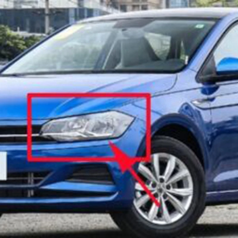 

1Pair (Left+Right) Car Headlight Lens Cover Parts Accessories Transparent Lampshade Glass Shell For 2018-2019 Volkswagen Polo