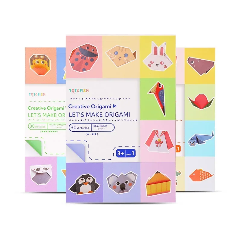 Super Popular Three-dimensional Origami Book Fun 3d Hand-made Semi-finished Creative Color Paper Origami 4