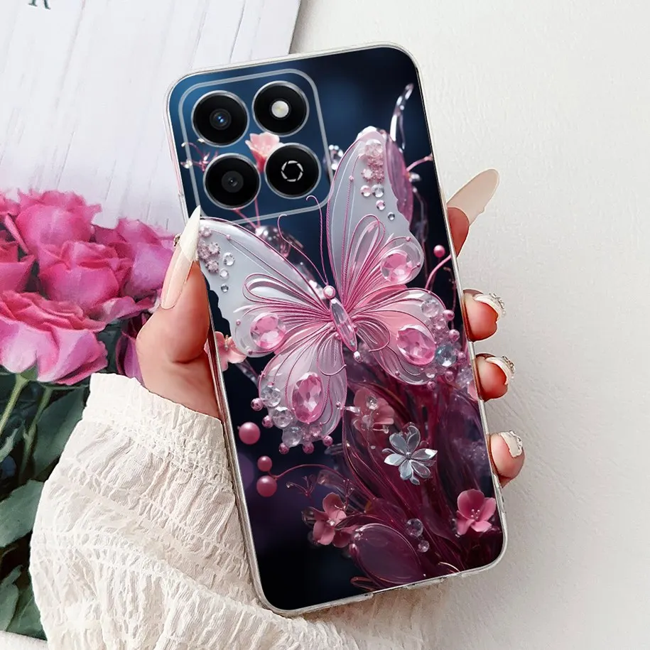 Fashion Butterfly Shockproof Silicone Back Cover