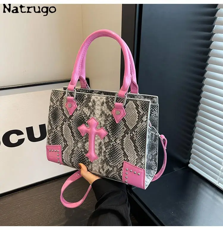 

Fashion Serpentine Women's Tote Bag 2024 New Leather Shoulder Messenger Trend Designer Bag Handbags