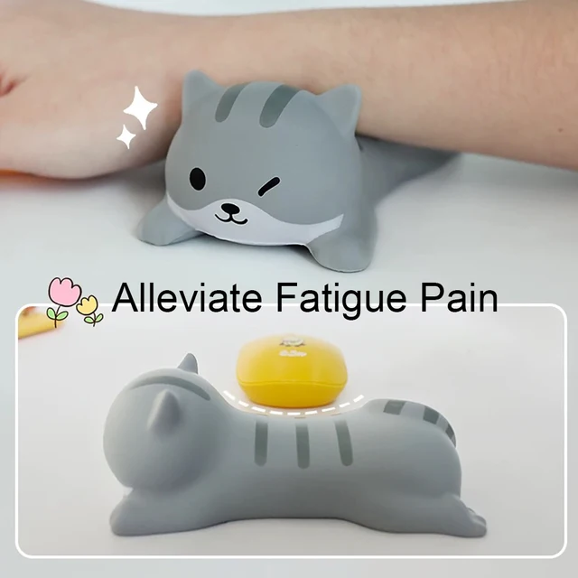 Almohadilla de reposamuñecas para ratón, teclado, ordenador, codera, reposabrazos, escritorio, ergonómico, dibujos animados Kawaii, suministros de juegos de oficina - Image 5