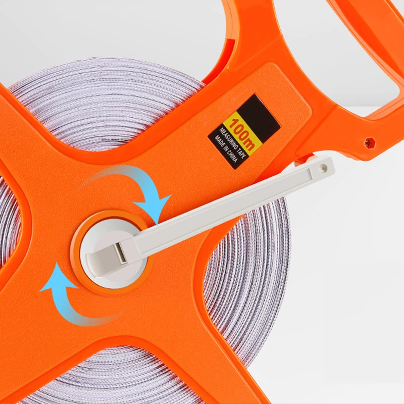 30/50/100M Handheld Fiberglass Tape Measure High-precision Wear-resistant Retractable Tape Ruler Woodworking Measuring Tools tape measure measuring tape measuring ruler