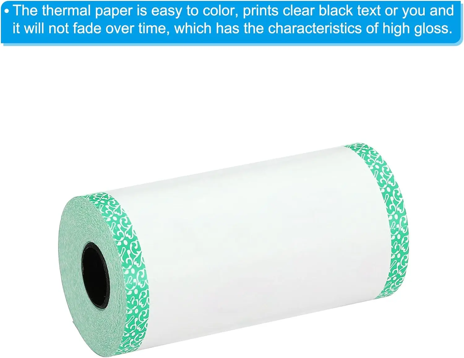 Camera Paper Refill, 6 Rolls 57x30mm Instant Camera Paper Printing Thermal Paper for Mini Mobile Instant Camera Printer, Green