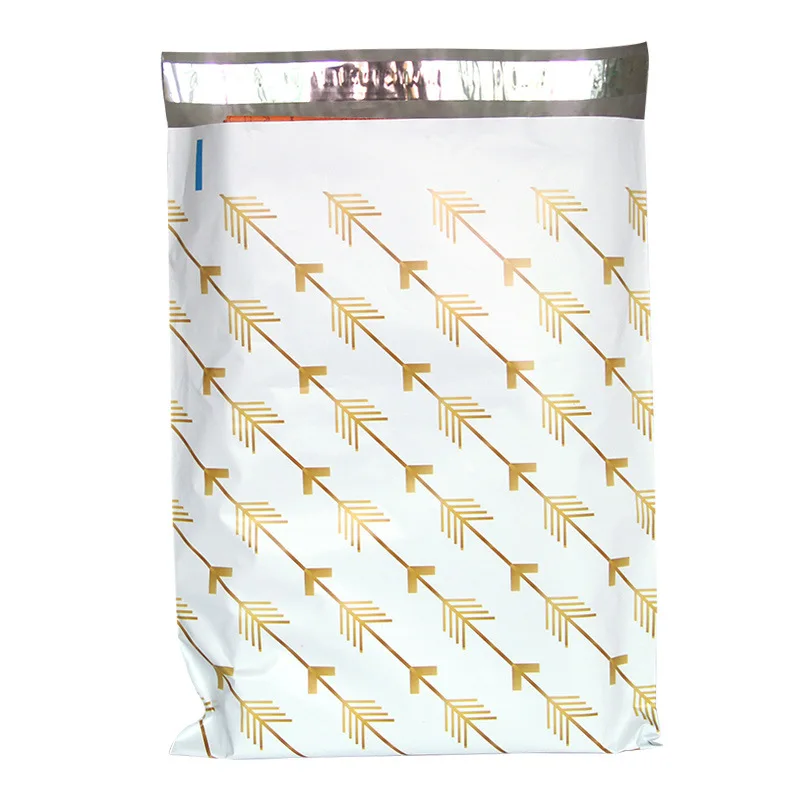 100Pcs 26x33cm Shipping Bags Arrow Printed Express Bag Clothing Packaging Supplies Self Adhesive Courier Envelope Mailbag Pouch 50pcs flower printed shipping bags 10x13inch plastic envelope small business supplies clothing packaging courier bag pouches