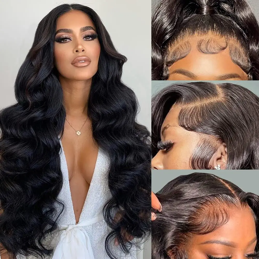 

Lace Front Wigs Human Hair Body Wave HD Lace Front Wigs Human Hair Pre Plucked with Baby Hair Brazilian Virgin Natural Color