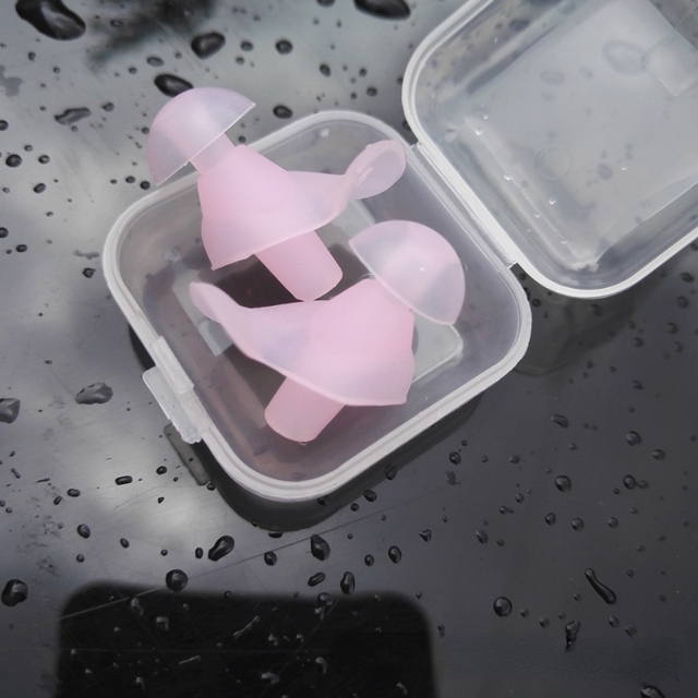 Silicone Waterproof Earplugs Swimming Waterproof Earplugs Protective Soft Earplugs In-ear Ear Protector