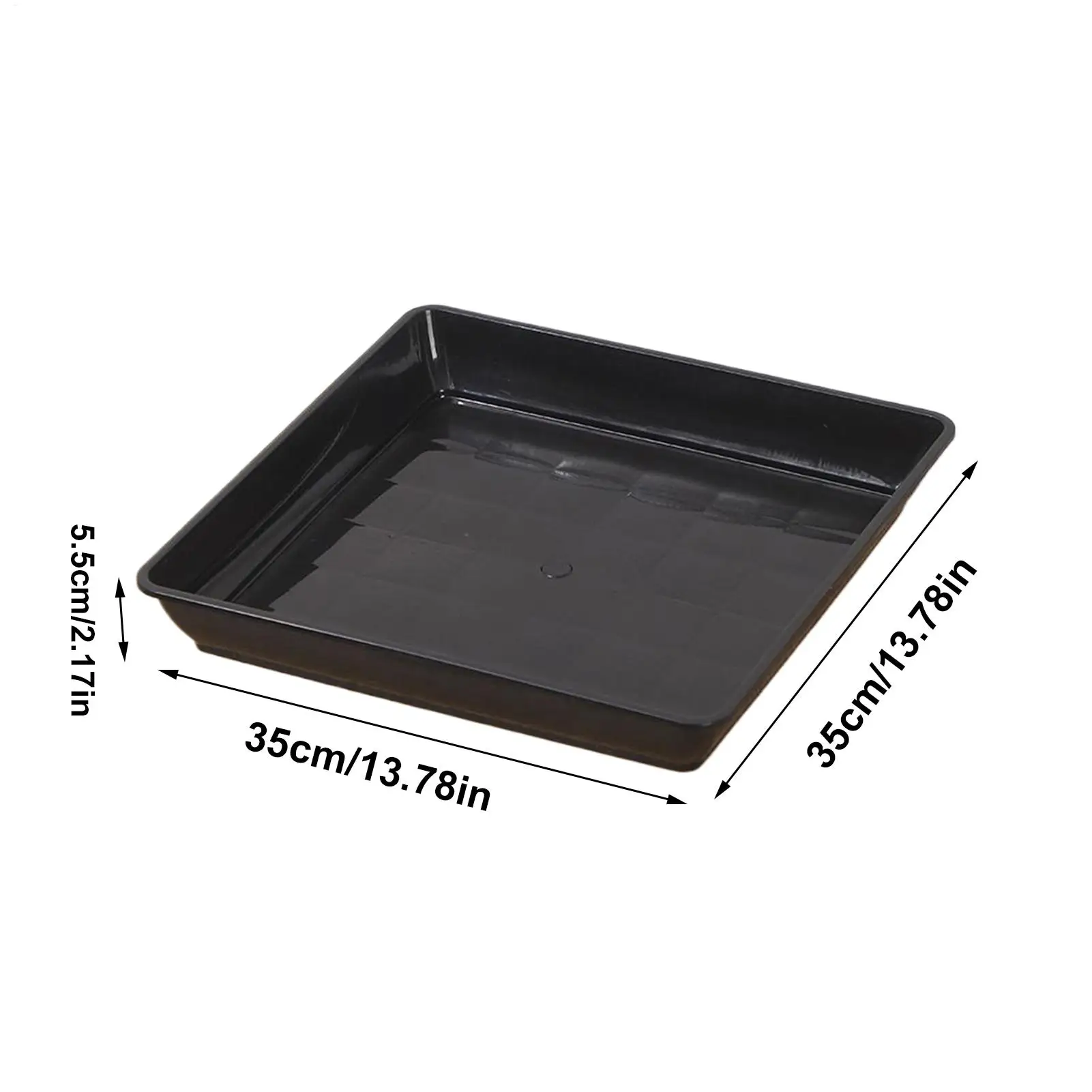 Sottovasi per Piante, Set da 2 Pezzi, Quadrati, per Vasi da Fiori, Sottovasi Raccogligocce per Giardinaggio, Semina, Germinazione, Interni - immagine 6