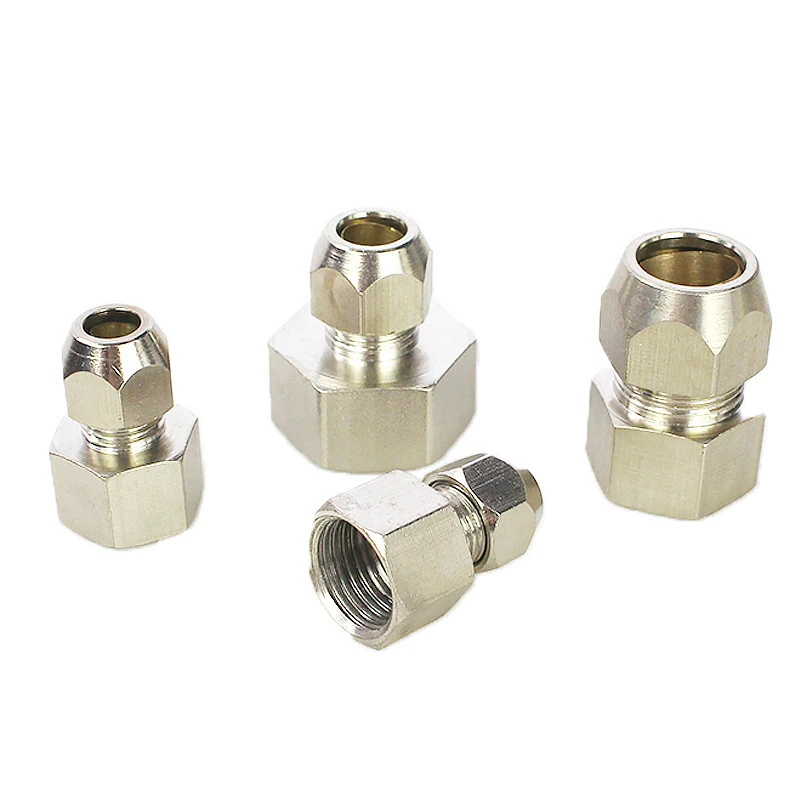 

Ring Lock oil Tube Compression Ferrule Tube Compression Fitting Connector tube 4-12mm Female Thread 1/8; 1/4; 3/8; 1/2