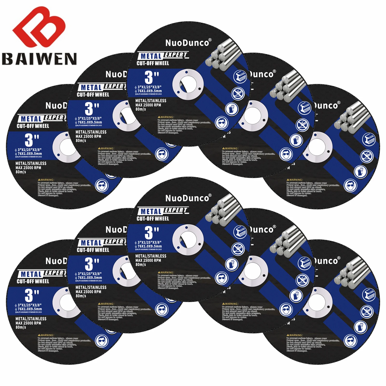 Cut Off Wheels 5-20PCS 75mm x 1.0mm x 9.5mm Metal & Satinless Steel Cutting Disc for Die Grinder Power Tool