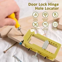 บานพับประตู Mortise Jig Kit ทนทานบานพับประตู Router แม่แบบบานพับประตูตู้ชุดติดตั้งบานพับประตูติดตั้ง Jig ประตู 4