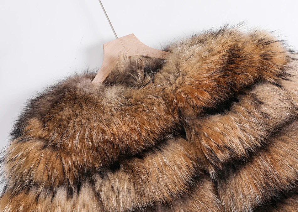 Winter Women Fox Fur Jacket  Real Fur Coat Natural Raccoon Fur Coats  Leather Jacket Women  Jackets New Product 2020 best winter jackets