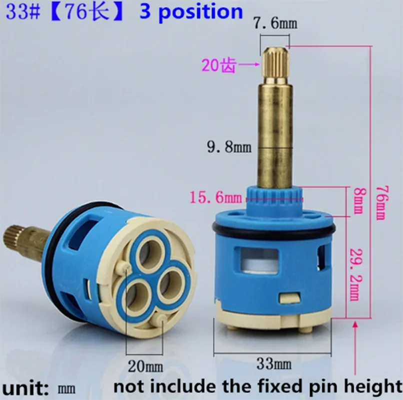 1PC Shower Room Faucet Cartridge Accessories Shower Head Bathtub Water Mixing Valve 3 / 4 Position 26MM 28MM 33MM 35MM 37MM Dia. Faucet Cartridge