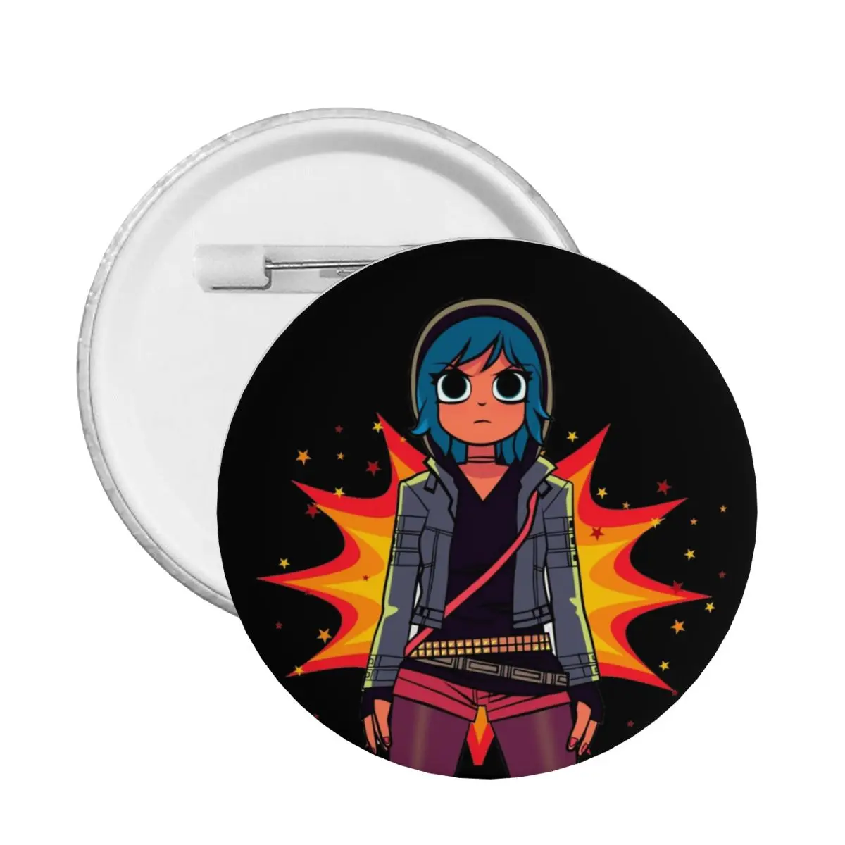 Scott Pilgrim Ramona Flowers Pin Back Buttons For Jeans Personalizzabile The World Badge Spilla Pinback