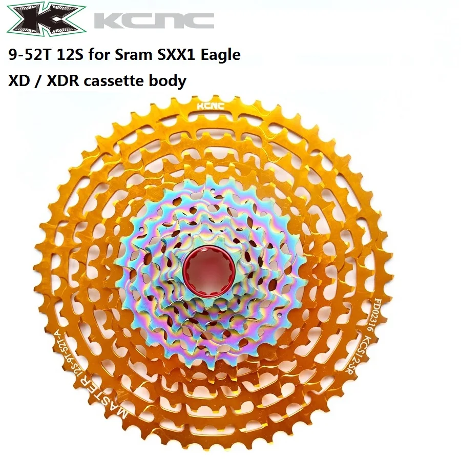 Kcnc-12スピードmtbカセット,9-52歯,xx1eagle xd xdr 12s sram用