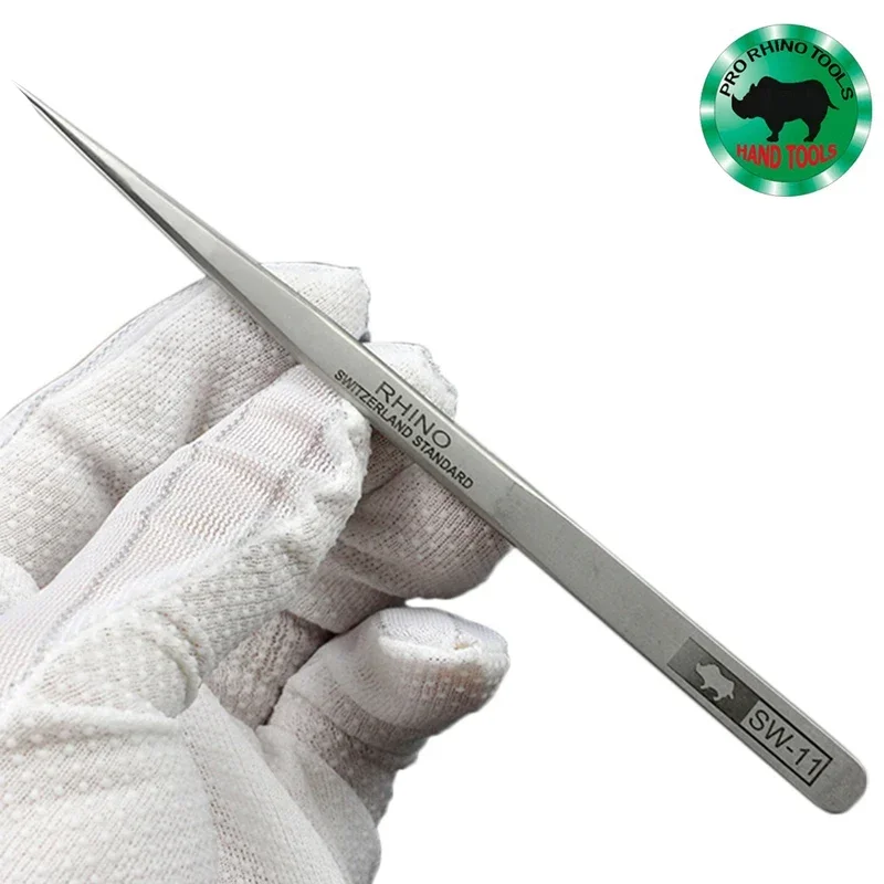 RHINO RH Japanese Tweezers Durable Sharp Hard High Precision for Small Objects Watch Phone Repair