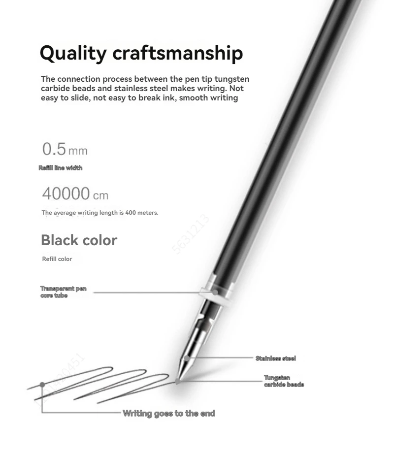 Stylish 12-Piece Gel Pen Set - Perfect for Writing and Office Use