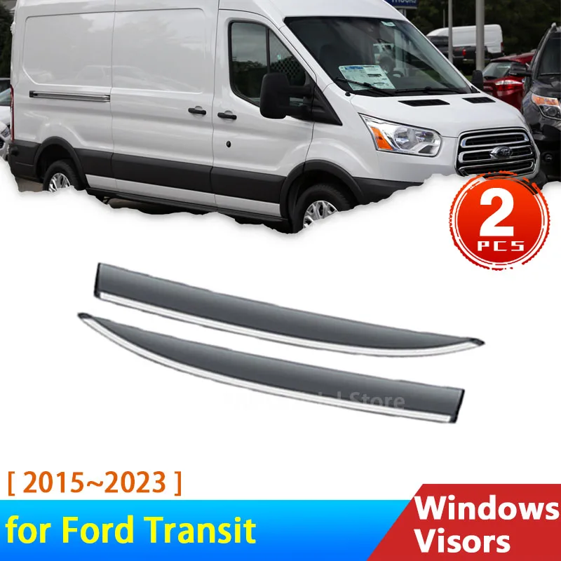 

Deflectors for Ford Transit IV Tourneo T-Series 2015~2022 Accessories Car Windowa Visor Rain Eyebrow Guards Auto Protector 2020