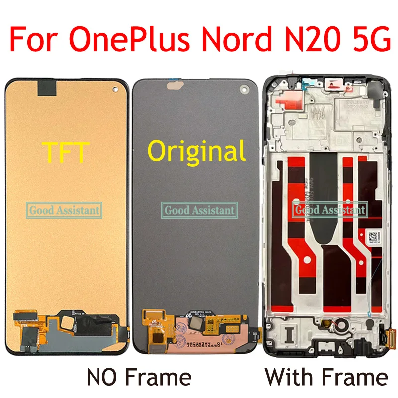 Display LCD Per OnePlus Nord &amp; Nord 5G - Schermo Sostitutivo 6.44 Pollici, Nero