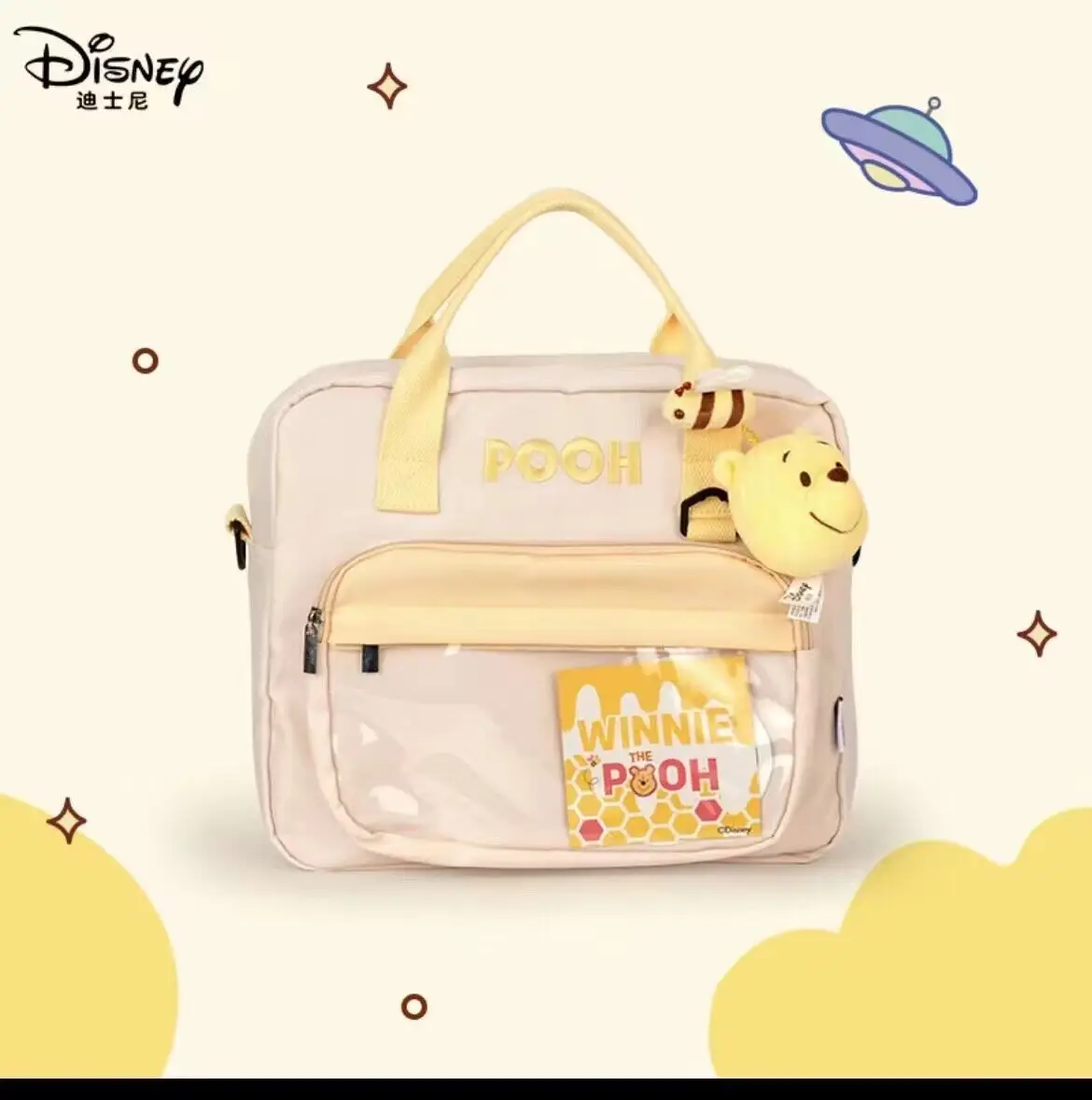 

New genuine Disney Buzz Lightyear Strawberry Bear Qiqivini Bag with Large Capacity Double Shoulder and Diagonal Back,