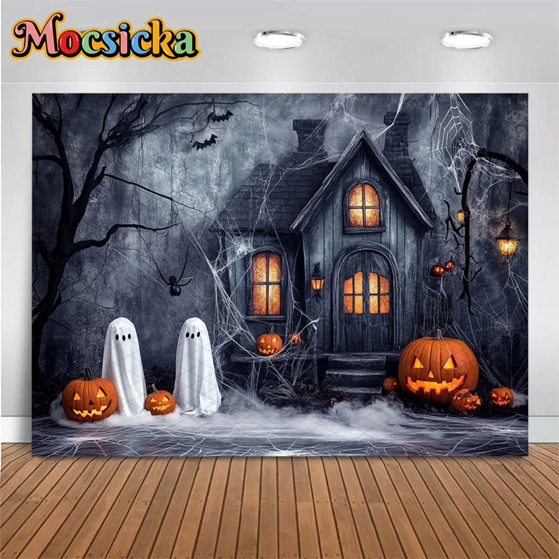 Mocsick Halloween Happy Birthday Backdrop Boo Spooktacular Halloween Paty