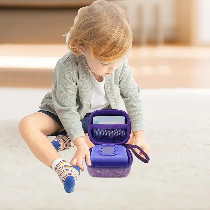 For Spin Master Bitzee Interactive Digital Toy Pet Storage Box, Virtual Pet Game Console Protection Case, Purple Color