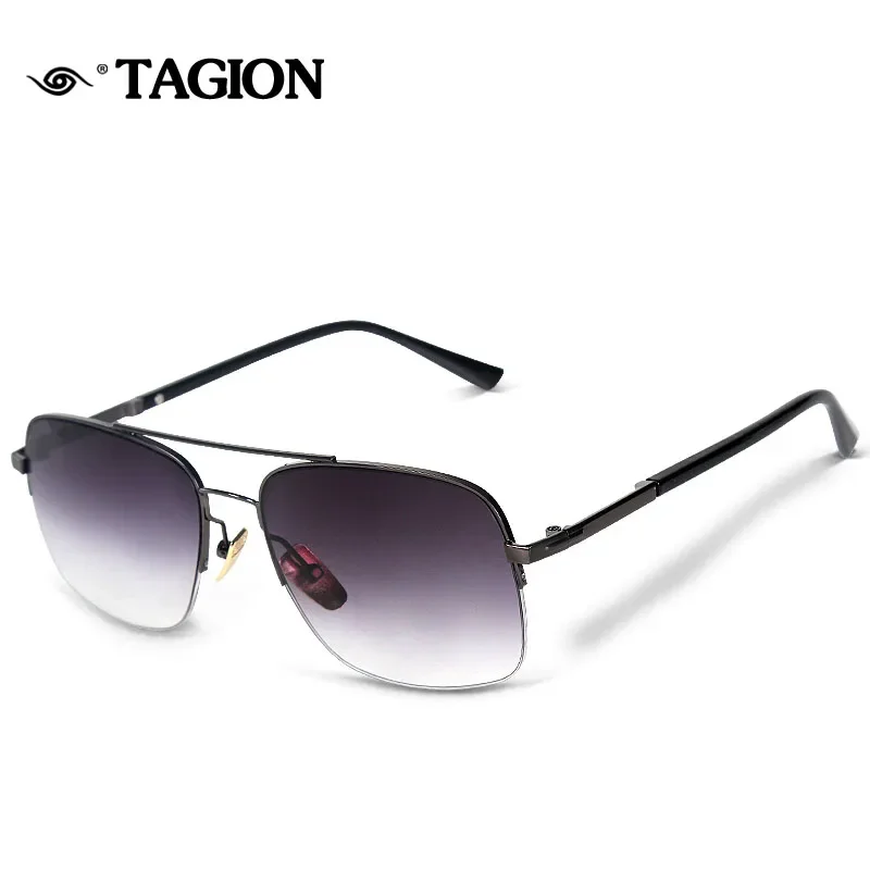 

TAGION New Men's Sunglasses Semi-rimless Frame Glasses For Gentlemen Sunglasses Brand Designer Fashion Eyewear 2762