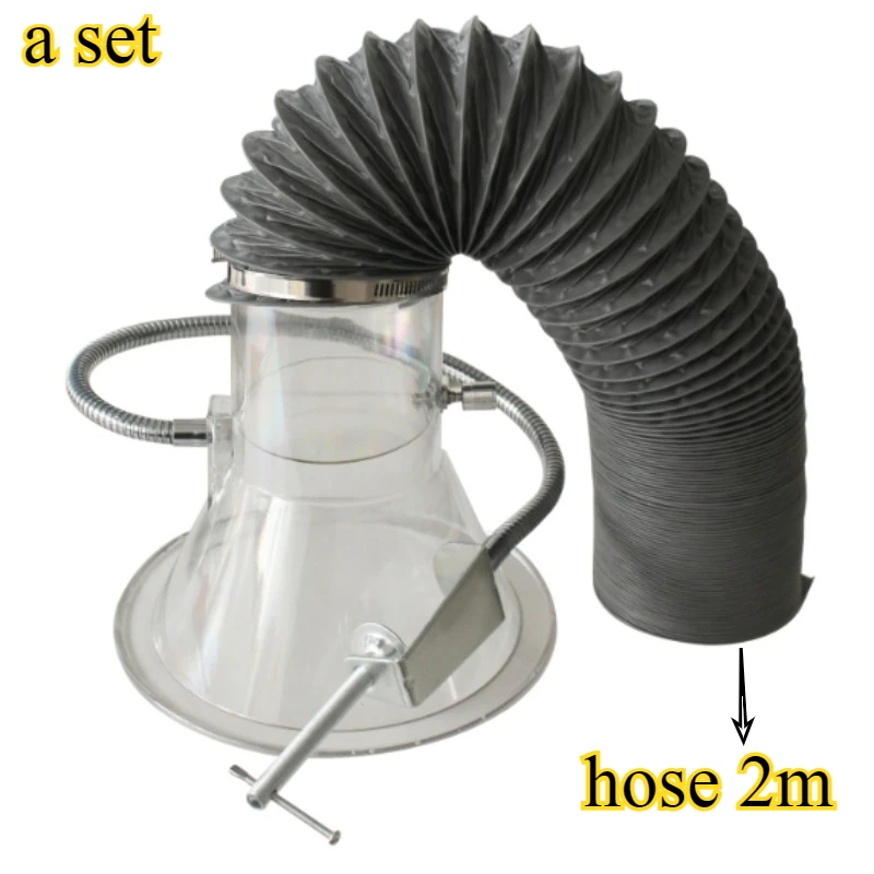 การประสาน การเชื่อมดีบุกสายการประกอบเครื่องดูดควันเครื่องดูดควันเครื่องดูดควันไอเสียพร้อมท่อยืดหยุ่นและแคลมป์ประกอบช่องดูด 1