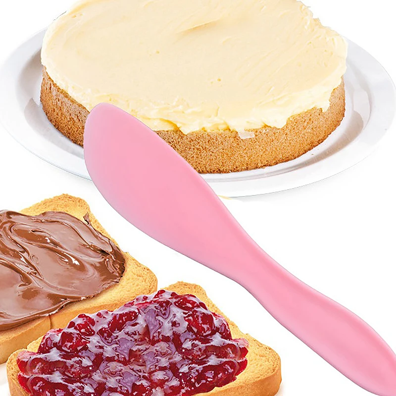 1Pc Kitchen Plastic Spatula Cooking Dough Scraper Cream Butter Smoother Heat-Resistant Utensils Baking Cake Tools