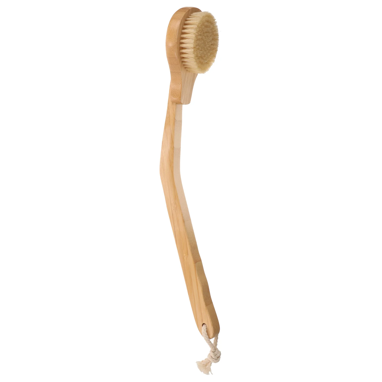 

Handle Shower Body Brush Exfoliating Back Scrubber Shower Curved Long Handle Bamboo Body Brush Natural Bristles Elderly