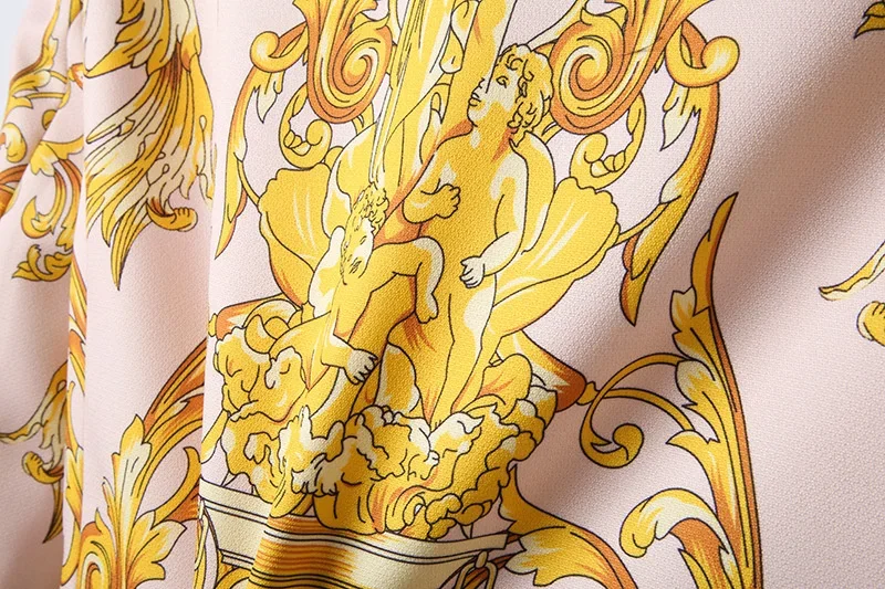 New Luxury Brand Gold Baroque Print Blazer Slim Fit Men Blazer Stage Cloth Social Party Wedding Dress Male Gold Suit Jacket