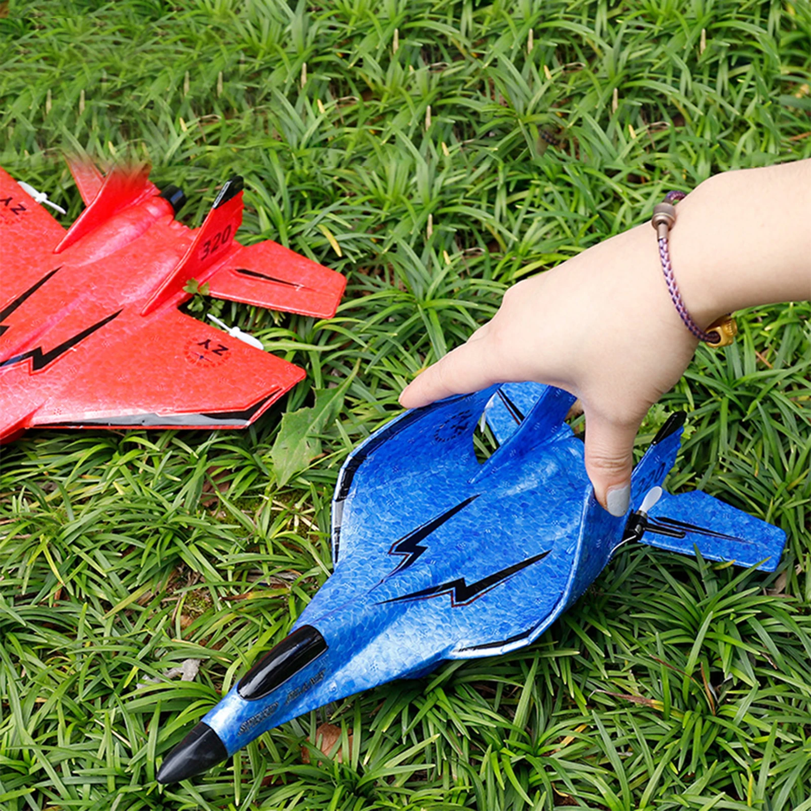 RC Glider Jet Fighter 2 Channels with Night Light Model Anti Falling Fixed Wing Aircraft for Beginners Easy to Fly Outdoor Toys rc glider rc plane
