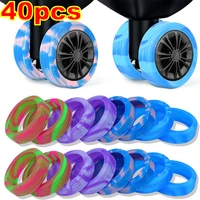 4-40pcs Luggage Wheel Covers Silicone Suitcase Wheel Covers Luggage Wheel Protector Heavy Duty Noise-Proof Accessories 1