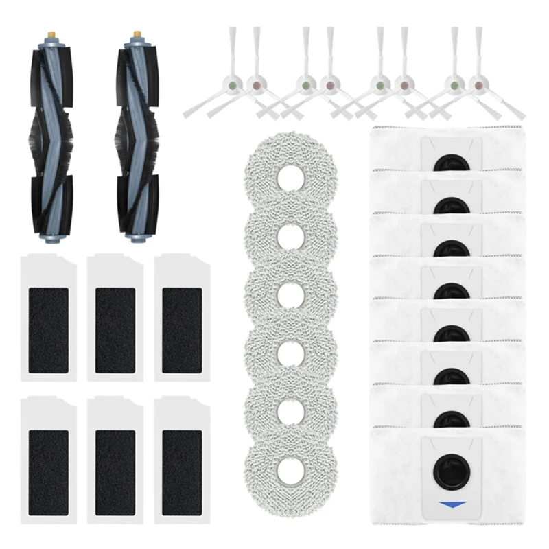 

For Ecovacs Deebot X1S PRO / T10S PRO Vacuum Cleaner Accessories Main Brush HEPA Filter Mop Cloth Dust Bag Part A