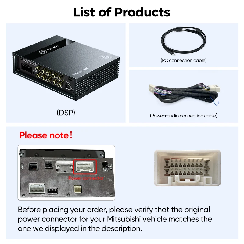 Ainavi P48E DSP For Mitsubishi ASX Outlander LANCER Processor