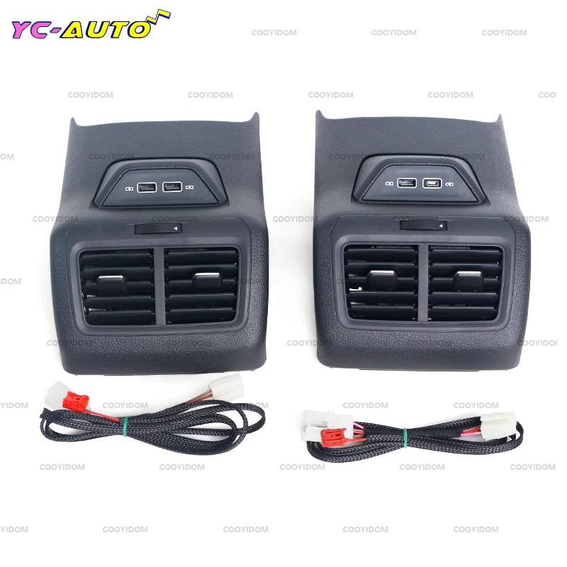 Air conditioning outlet cover Rear Air Outlet Vent Trim Frame A/C Air Vent Outlet Center Armrest USB For VW Golf 7 MK7 2013- 5GG 864 298B 82V