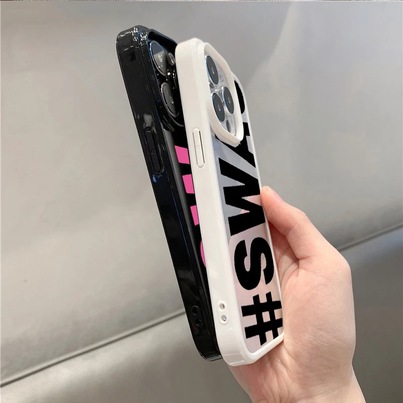 Bold Letter Shockproof Phone Case Cover