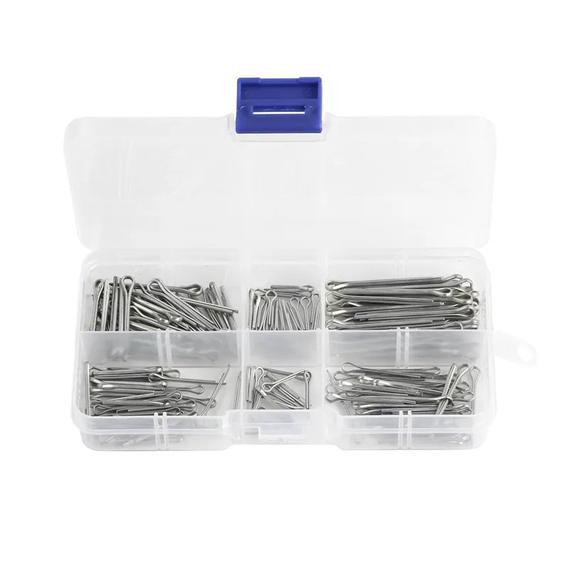 175 sztuk/zestaw Sliver Split Pins zawleczki mocowania różne