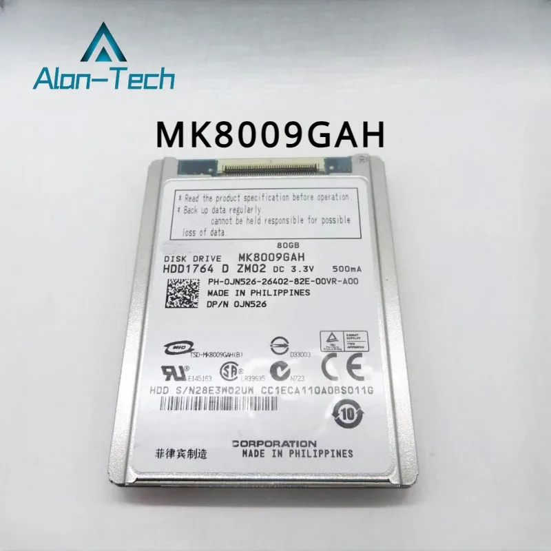 

NEW 1.8" HDD CE/ZIF 80GB MK8009GAH HARD DISK DRIVE FOR d430 D420 xt1 2510P 2710P NC2400 sr68e REPLACE mk1214gah mk6008gah