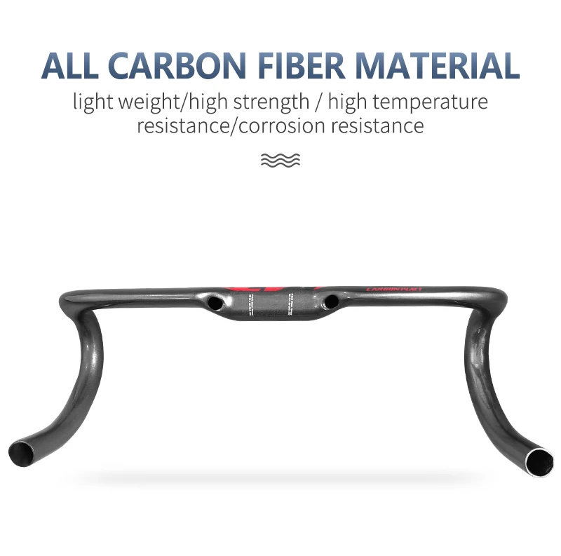 Fahrrad Carbon-Rennlenker 400/420/440mm Glänzend Interne Kabelführung Fahrradlenker Fahrradzubehör – Detail 6
