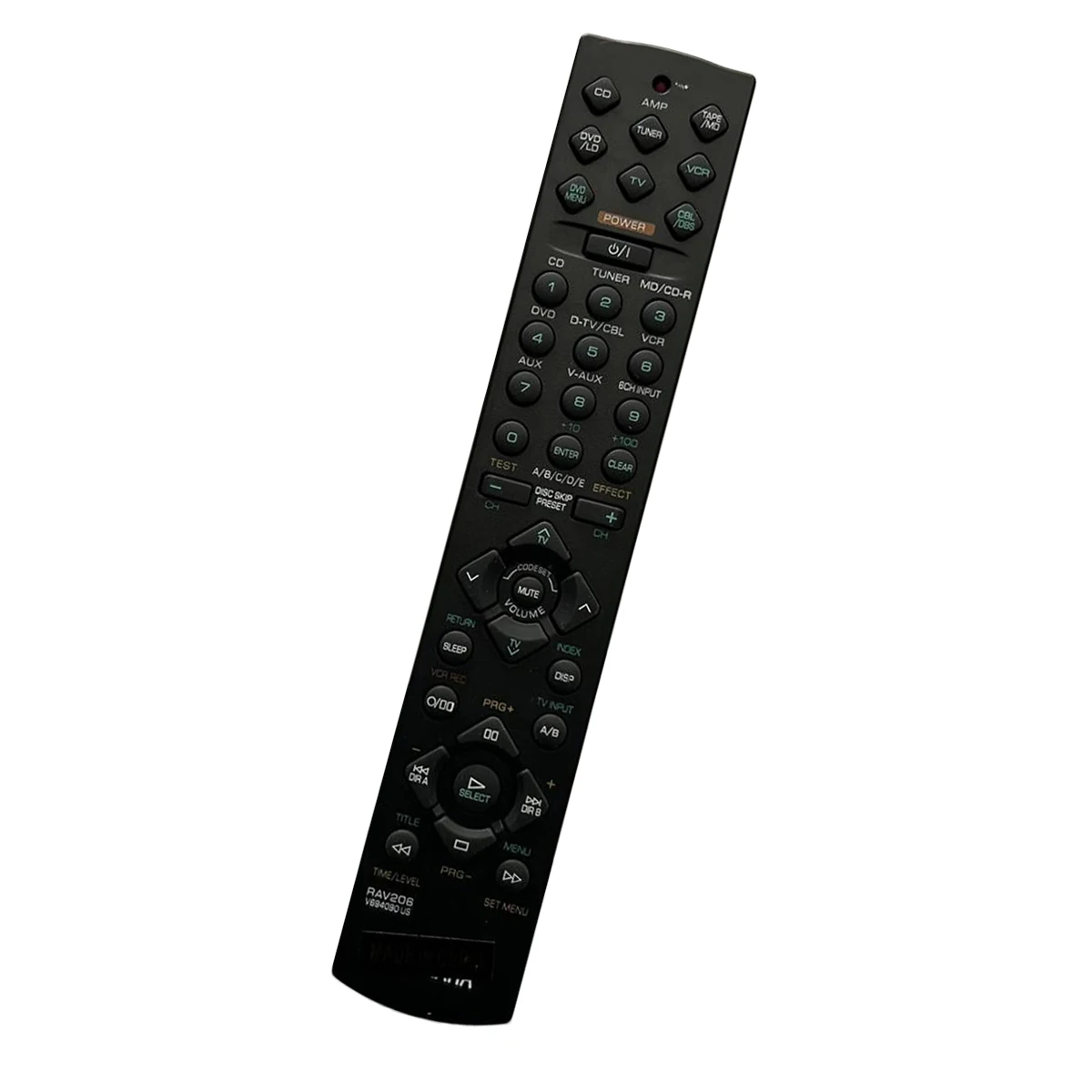 RAV204 Telecomando Universale Di Ricambio Per Yamaha - Compatibile Con RX-V395RDS, RX-V800RDS, RX-V496RDS, RXV498RDS